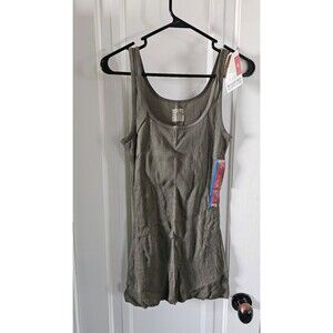 Mossimo Supply Co, NWT, olive green tank top juniors size large, long and lean.